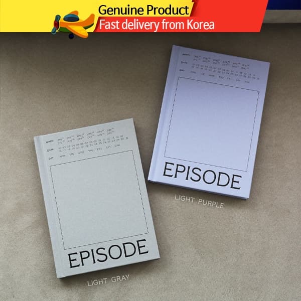 WHENIWASYOUNG Episode Diary – Planner Sem Data Coreano, Capa Dura Bullet Journal