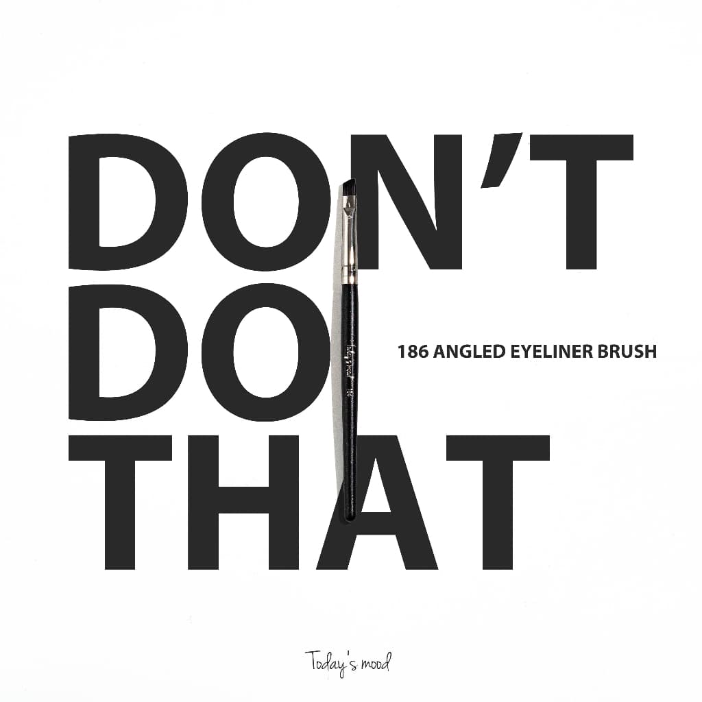 [Today's mood] 186 Angled Eyeliner Brush "Don't Do That" | Ferramenta De Beleza Coreana Piccasso Fillimilli Filli Pronto Estocar Eyeliner Gelliner De Glitter Aegyosal Eye