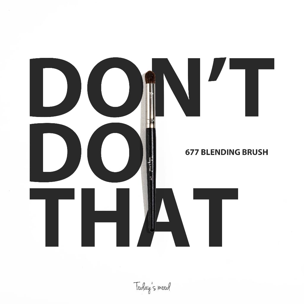 [Today's mood] 677 Blending Brush "Don't Do That" | Ferramenta De Beleza Coreana Piccasso Fillimilli Filli Pronto Para Estocar Blush De Bochecha Em Pó Facial Shawdowmakeup base