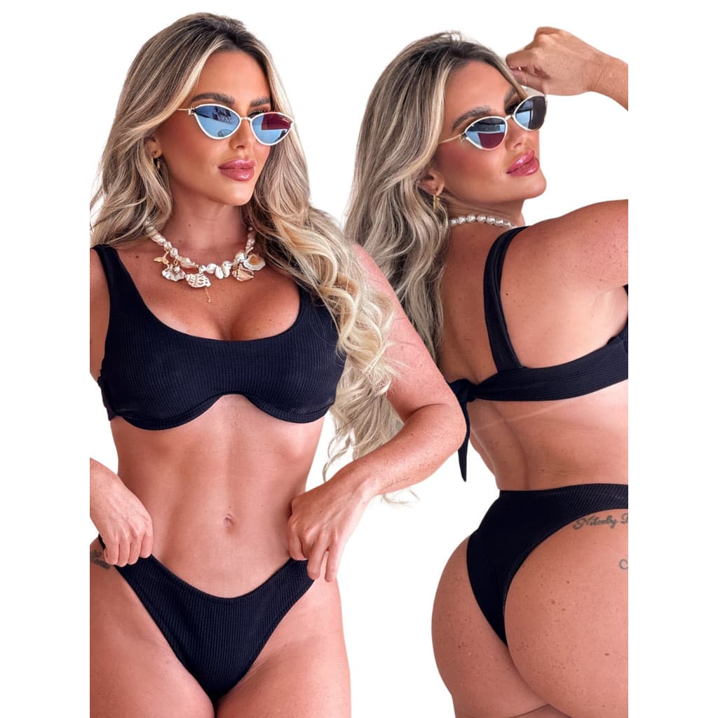 Bquini com bojo Neon de Moda Praia Roupas Femininas Neon Super Luxo Lindíssima Canelado