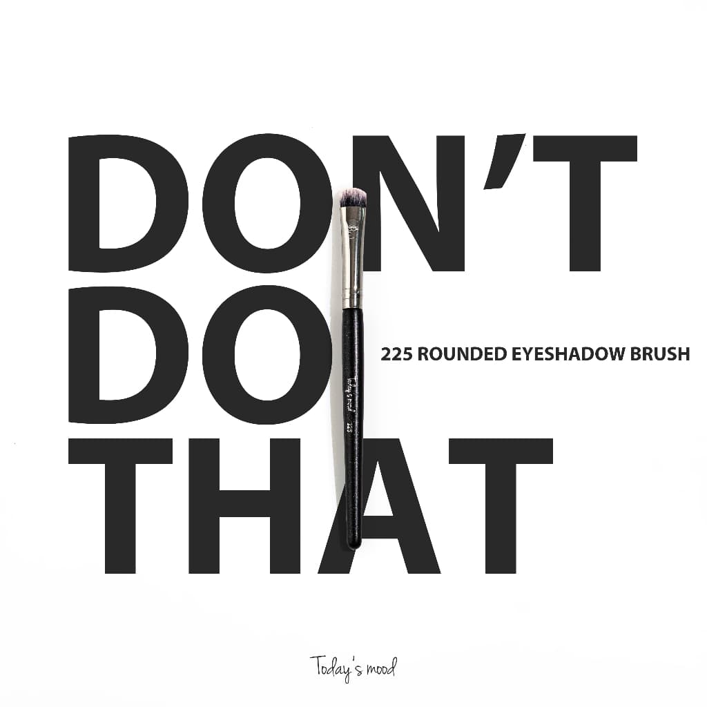 [Today's mood] 225 Rounded Eyeshadow Brush "Don't Do That" | Ferramenta De Beleza Coreana Piccasso Fillimilli Filli Pronto Para Estocar De Olhos Gradation Blending Eye Makeup Glitter