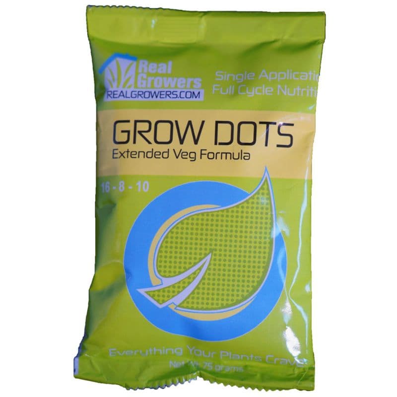 Grow Dots alimento vegetal estendido, aplicação única, planta de liberação programada 75g