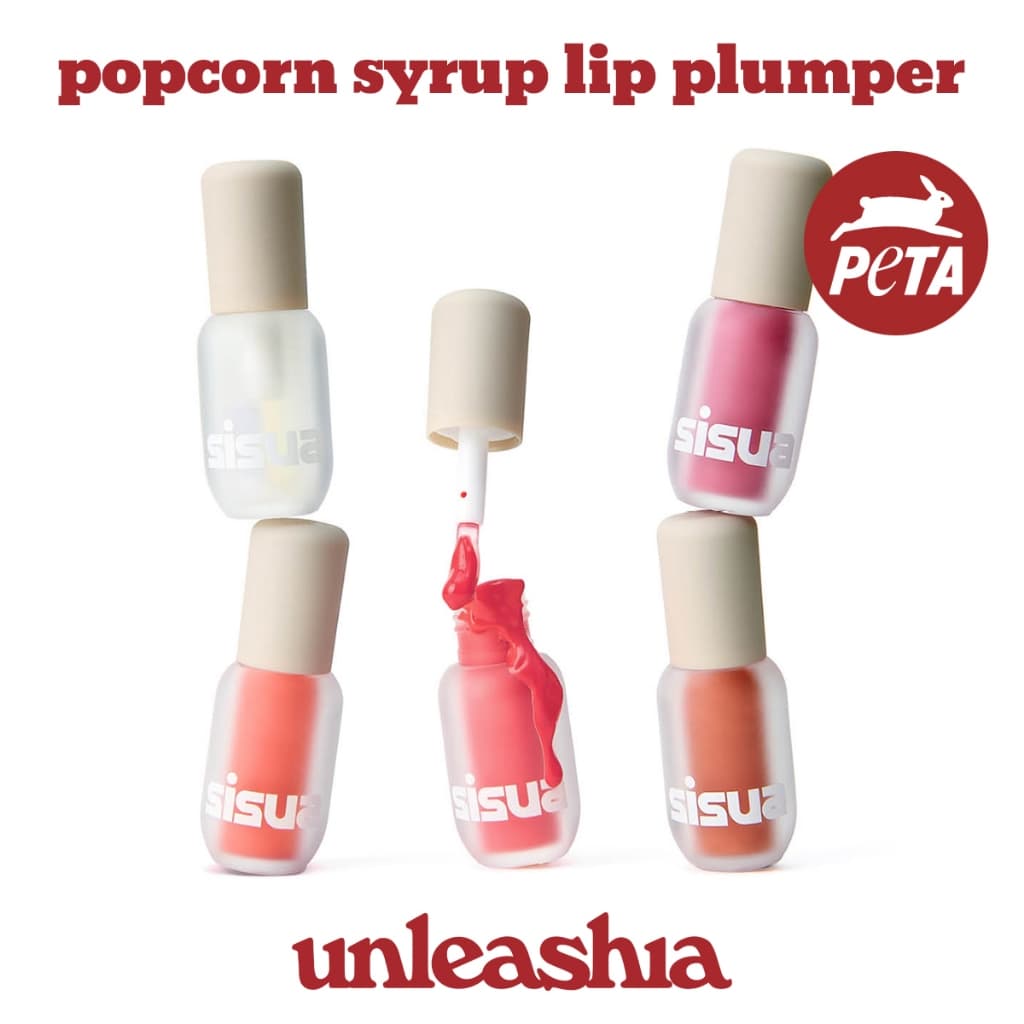 [unleashia] Popcorn Syrup Lip Plumper 3.8g | Cosméticos Coreanos Brilho Aquoso Brilhante Gilttery Lip Stain