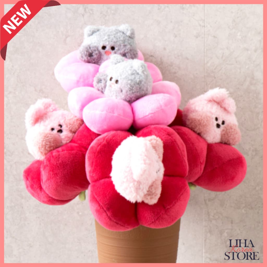 Coreia Série Primavera Flor De Cerejeira Boneca Coelho Gato