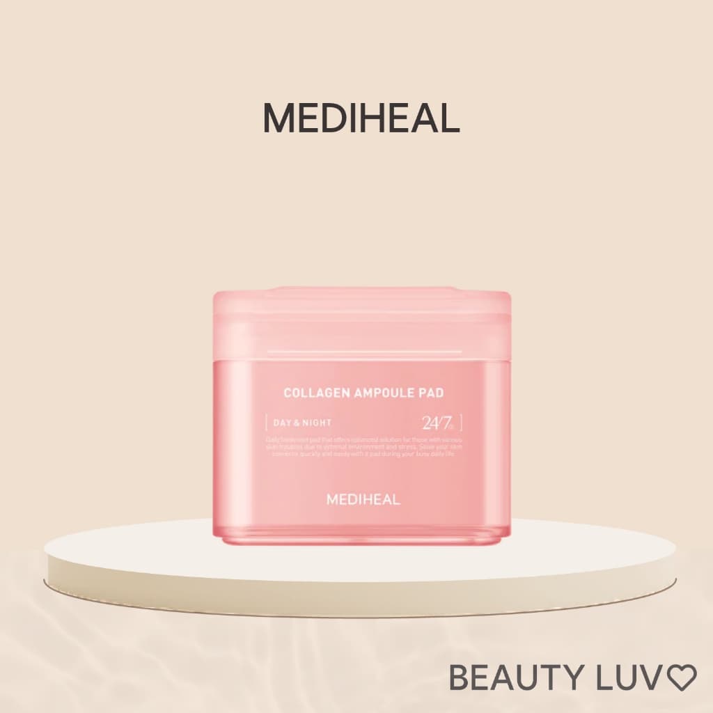 [Mediheal] Collagen Ampoule Toner Pad 100p / Almofada De Toner Ampola De Colágeno 100p