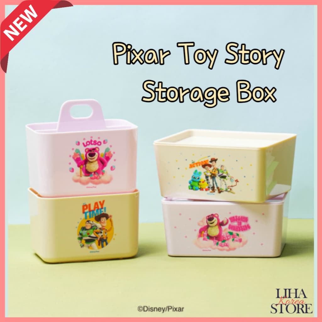 Coreia Daiso Pixar Toy Story Caixa De Armazenamento Lotso Goods Alien Forky