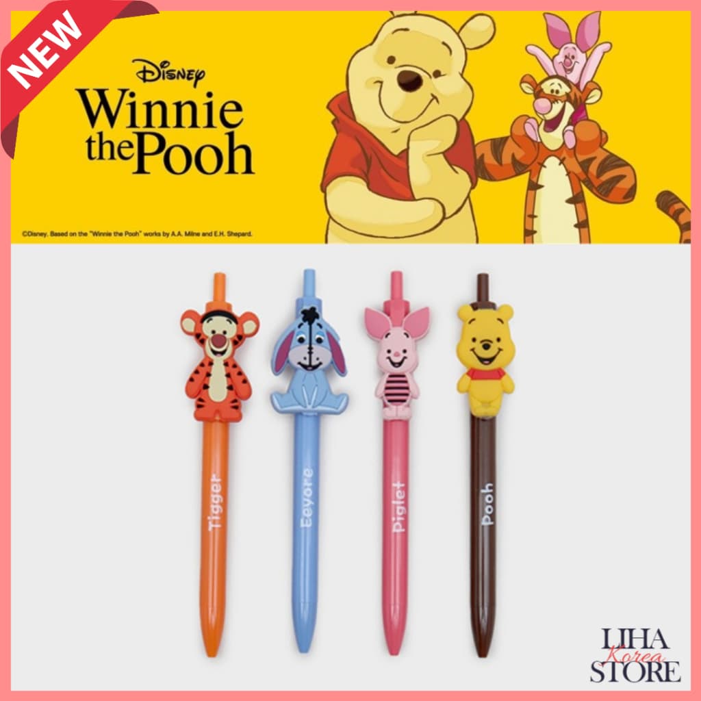 Caneta Esferográfica Disney Winnie the Pooh 0.38 Mm Piglet Eeyore Tigger