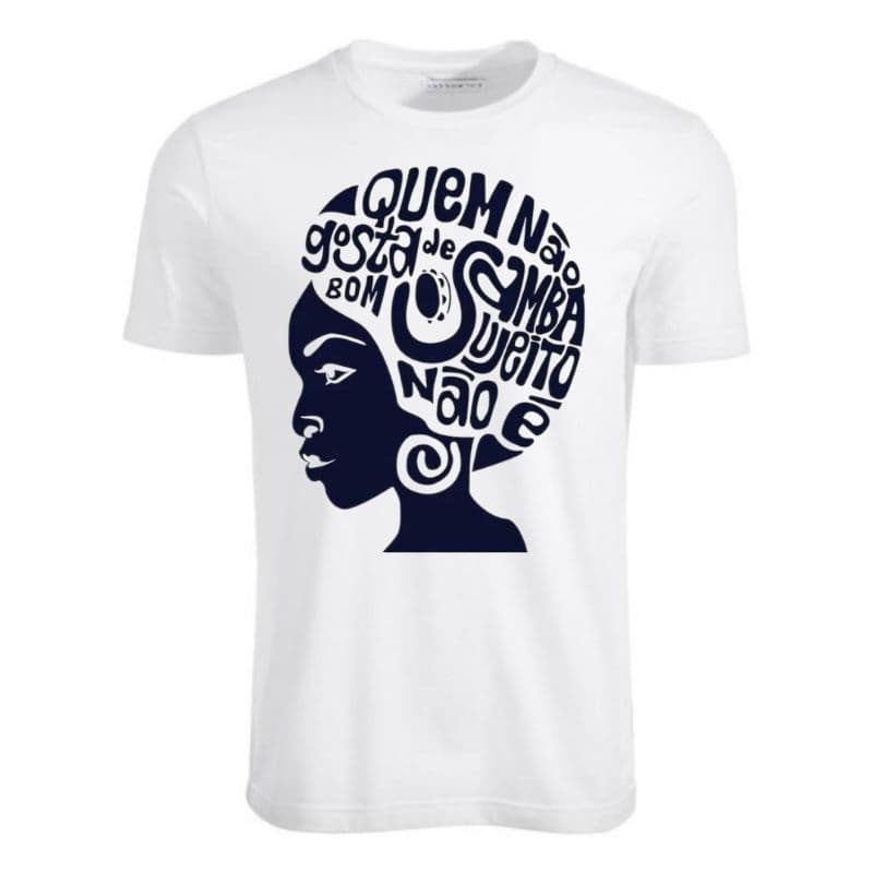 camisa camiseta em algodão samba