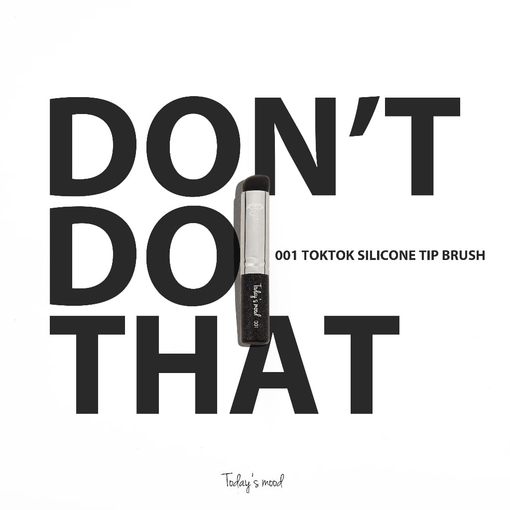 [Today's mood] 001 TokTok Silicone Tip Brush | Piccasso Fillimilli Do Dedo Esfregar A Sombra Da Bochecha Em Pó Smudge