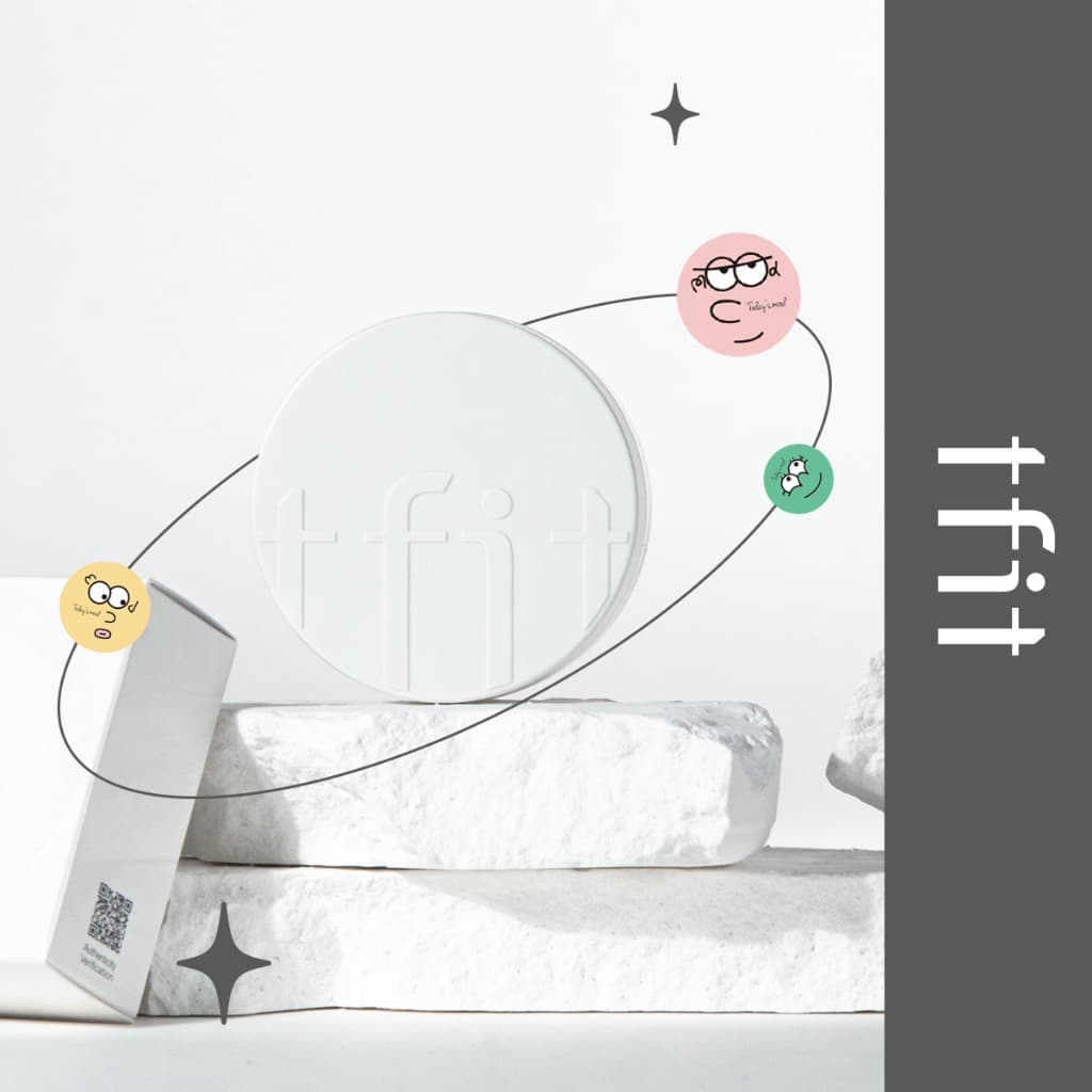 [tfit] (1 + 1) Conjunto Translúcido Pó Acabamento 7g | Controle De Óleo Fixador De Base De Maquiagem Cosmética Coreana