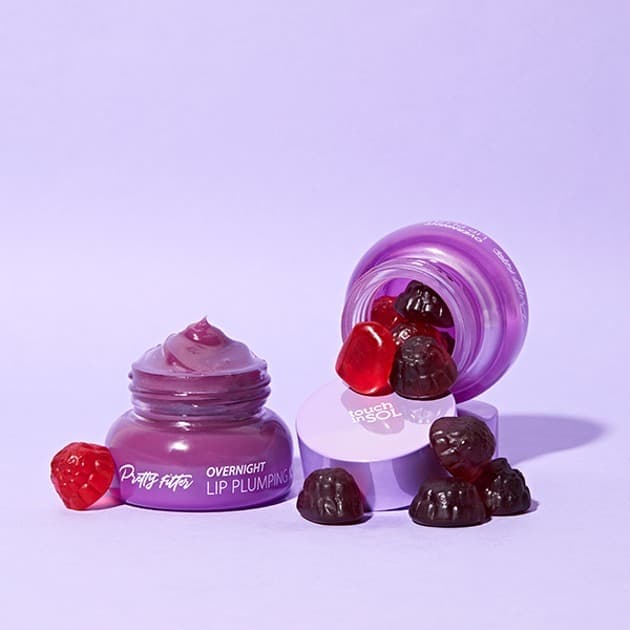 Máscara Labial e Protetor Labial TOUCH IN SOL Pretty Filter Lip Plumping Overnight Mask & Lip Plumping Mask Exfoliate & Moisturize Lips Nighttime Lip Care