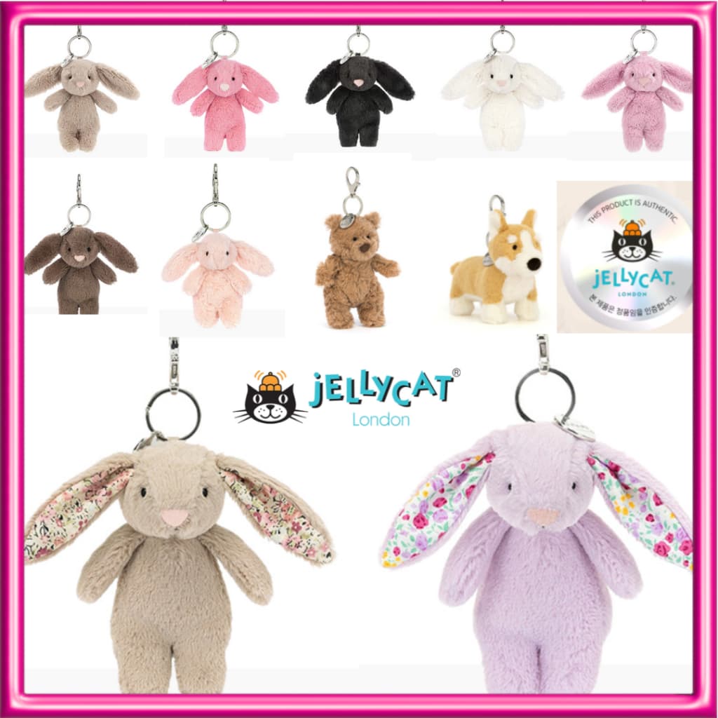 [100 % Autêntico] Amuleto De Bolsa De Coelho Jellycat Blossom/Alegre/Blackpink Jisoo Pick