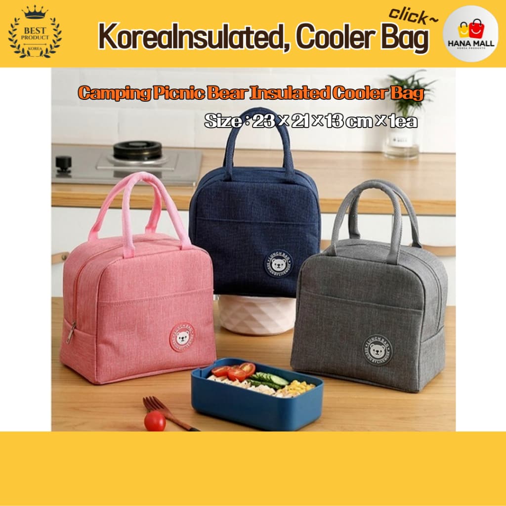 Saco Térmico Isolado Para Acampamento , Piquenique , Urso , Almoço Lancheira Infantil , Fácil Bolsa Térmica