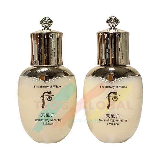 2PCS Whoo Cheongidan Rejuvenescedora Radiante Emulsion + Balancer 25ml