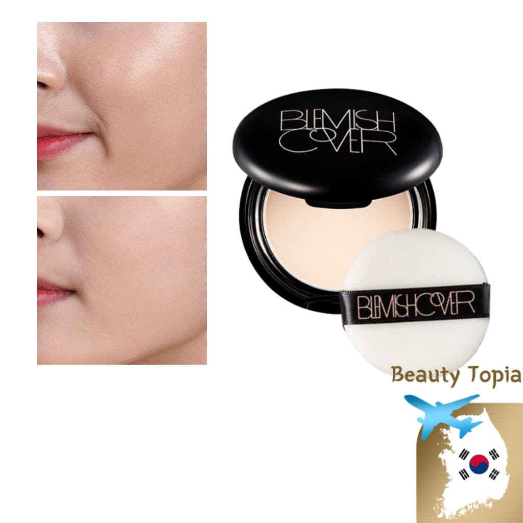 Hanskin pó compacto matificar a pele para pele oleosa Blemish Cover Blur Pact 9g