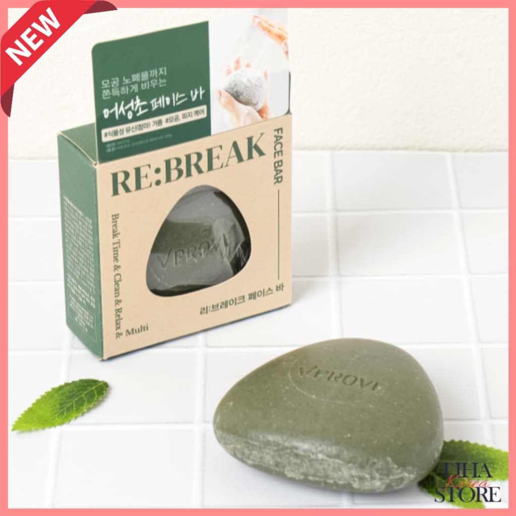 VPROVE RE BREAK Face Bar 120g Sabonete Facial Eoseongcho