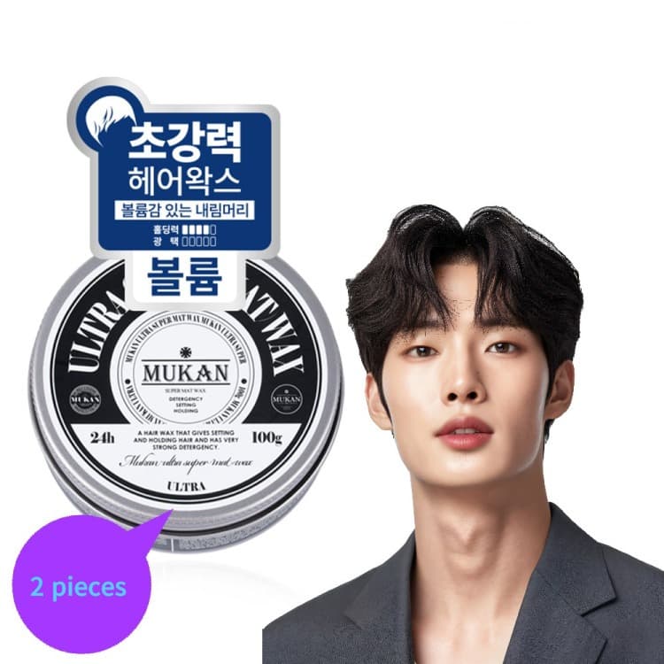 [2 PCS] MUKAN Fabricado Na Coreia Cera Capilar Ultra Super Fosca 100g