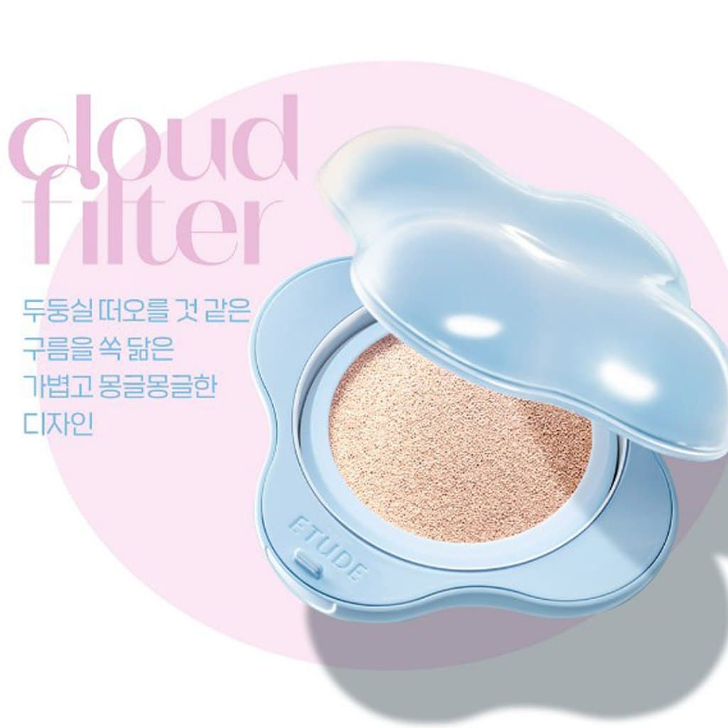 [ETUDE] Almofada De Filtro De Nuvem (+ Recarga + puff 2p) _da Coreia