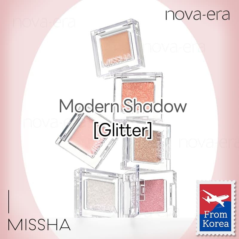 MISSHA modern eye single shadow glitter Custom Palette 4 Colors Paleta de brilho de sombra dos olhos