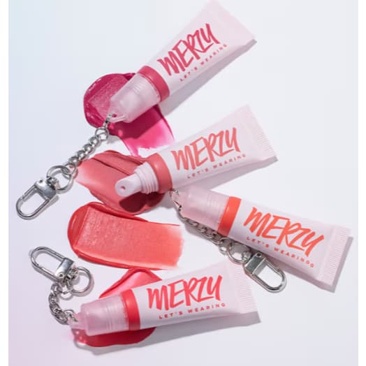 [MERZY] Bálsamo Para Desfoque De Lábios E Bochechas Chaveiro Tint K-pop Idol Maquiagem Marcador Blush Brilho Labial/Coreia