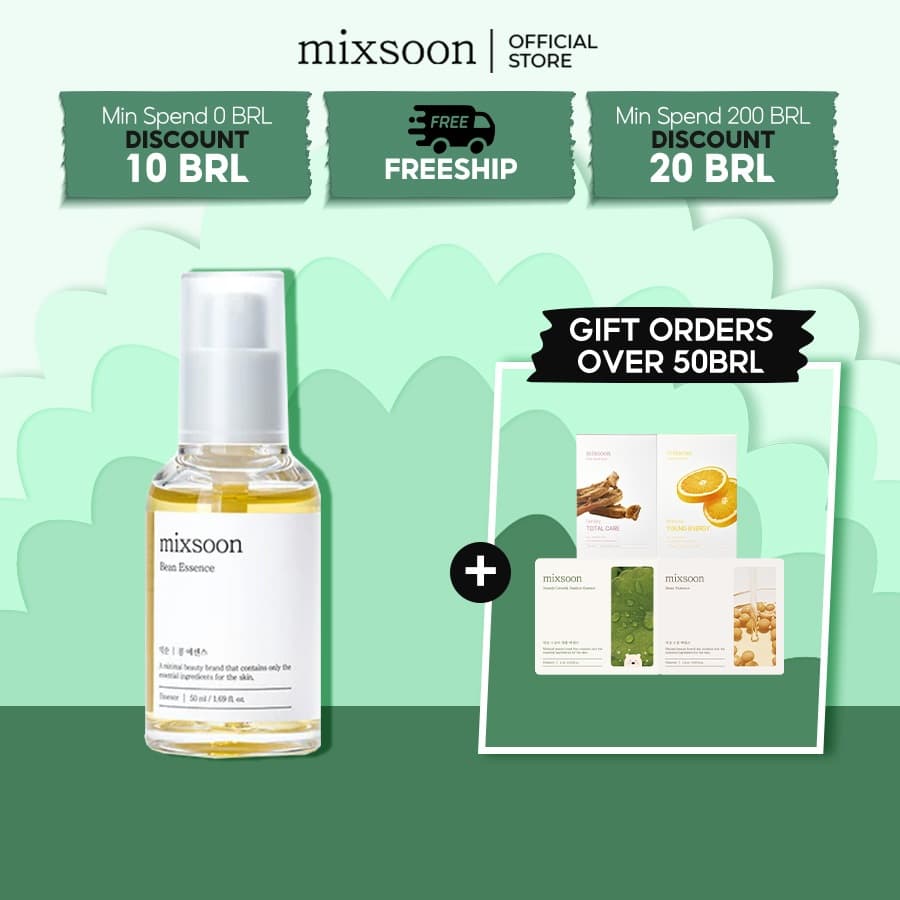 mixsoon Bean Essence Vegano , Suave , Fortalece A Saúde Da Pele , Hidrata E Revitaliza O Tom