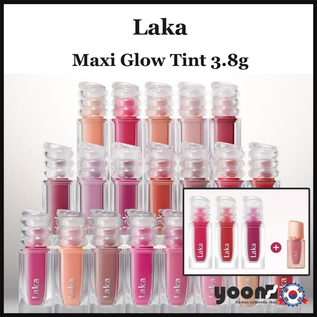 [Laka] Maxi Glow Tint 3.8g 20 Tipos [Novo/Brilho De Vidro] _da Coreia
