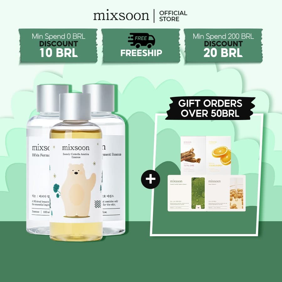 Conjunto De Camadas De Essência mixsoon 100ml-Galactomyces , Bifida , Centella Asiatica
