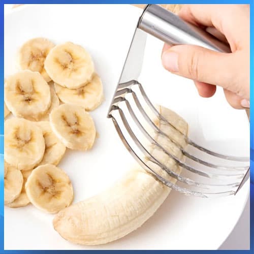 Liquidificador De Massa De Aço Inoxidável Multiuso 12cm Cortador De Frutas Misturador De Cozimento Doméstico