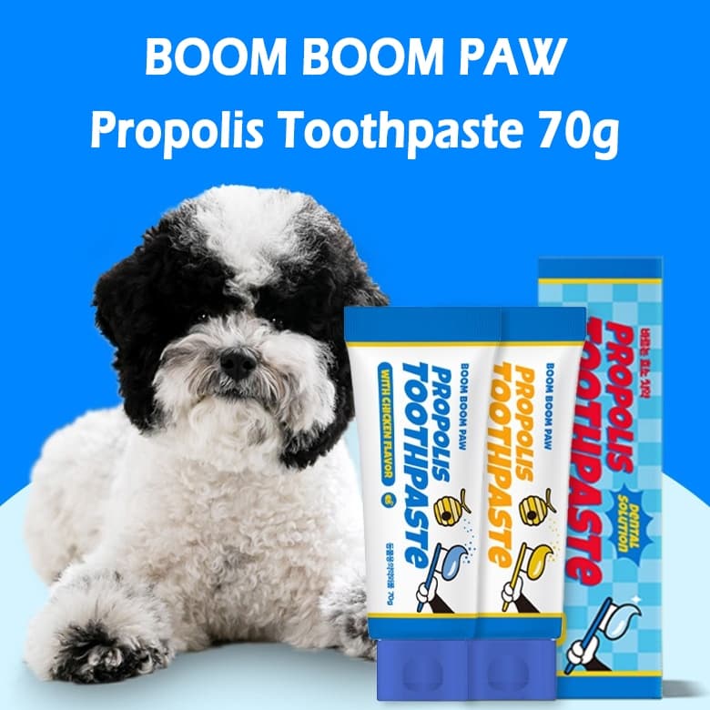 [BOOM BOOM PAW] Pasta De Dente De Própolis 70g/Animal De Estimação/Controle Oral De Animais [Envio Da Coréia]