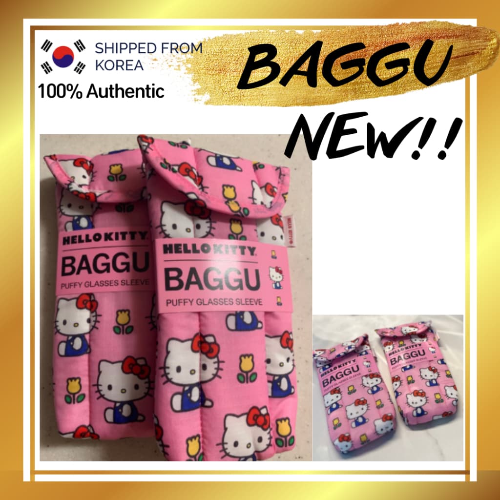 BAGGU/Atualização HELLO KITTY Bolsa Limitada/Estojos Para Óculos/De Sol/Da Coreia Almoço