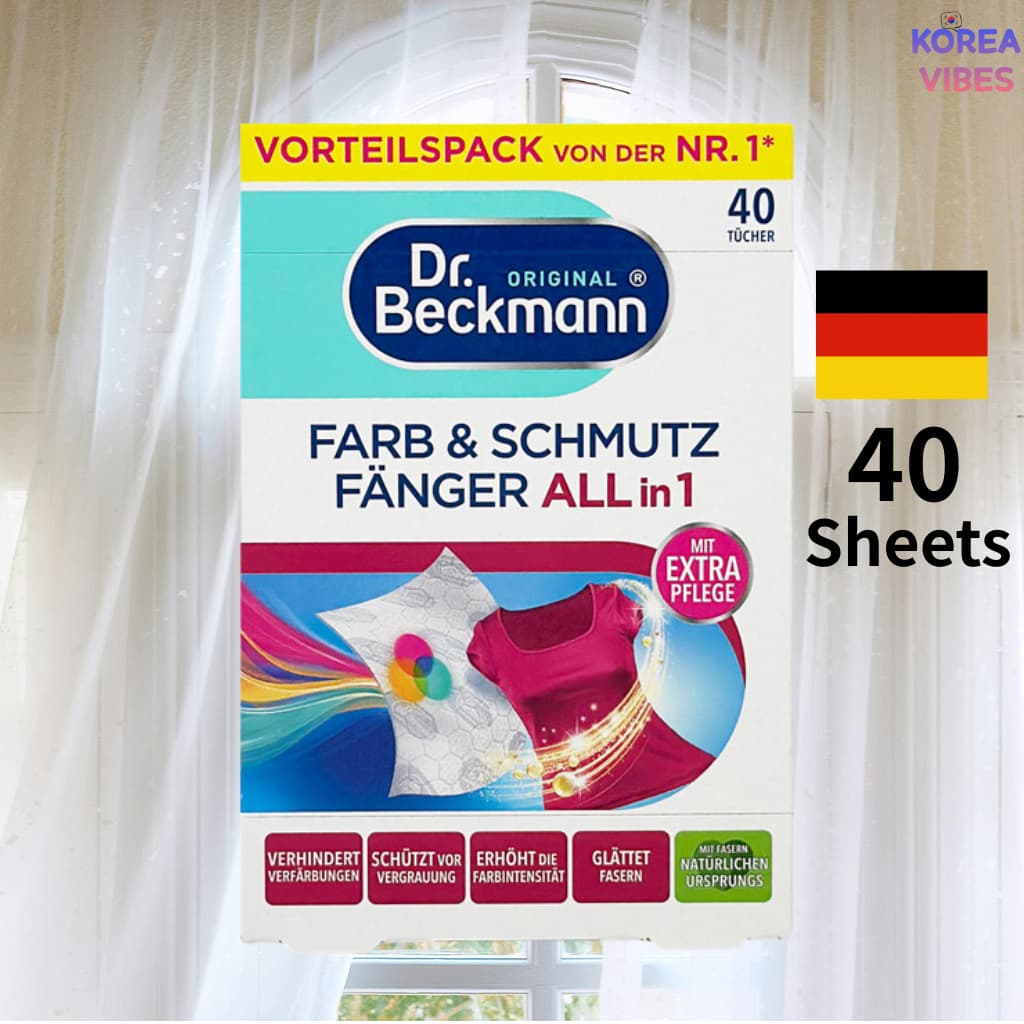Dr Beckmann Color & Dirt Collector Folha De Lavanderia Multifuncional 40 Unidades Evita Sangramento De Cor Coletor De Su