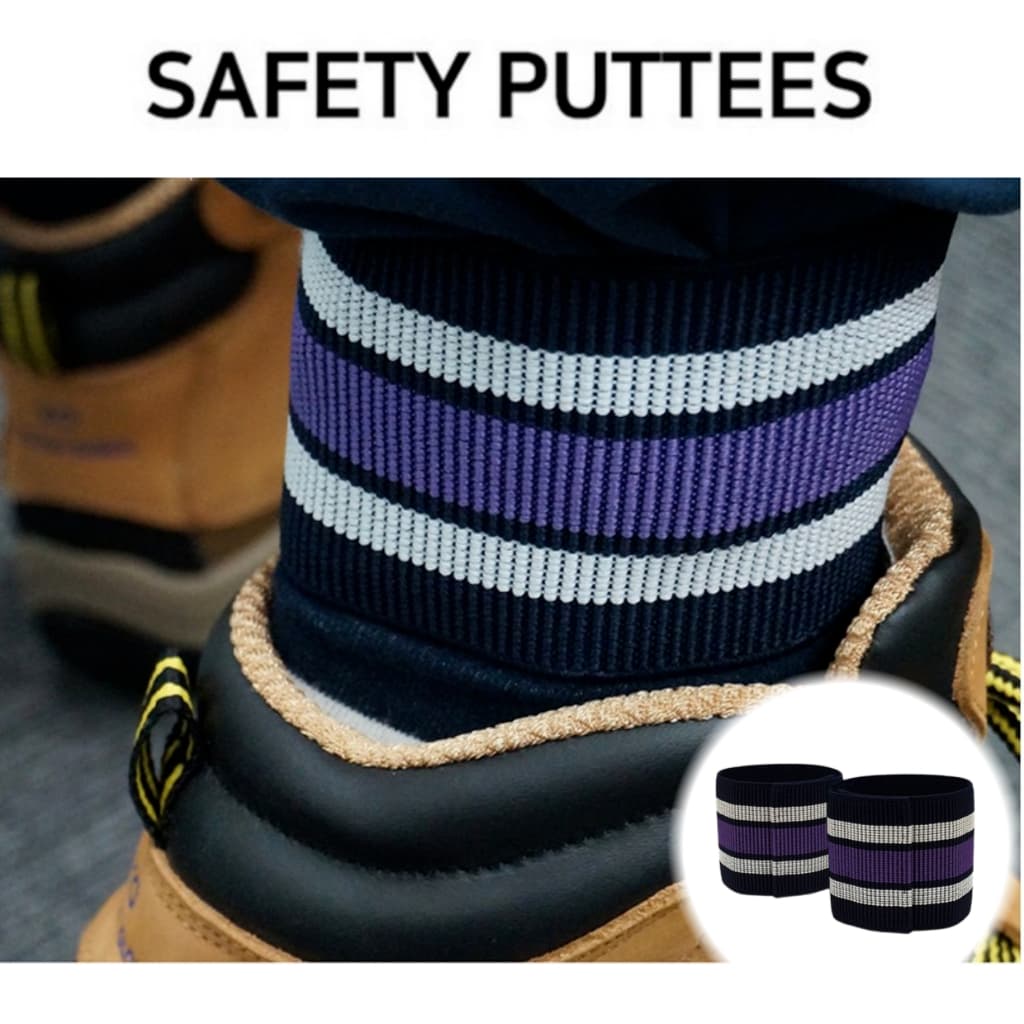 Puttees/Gaiters De Segurança – Faixas Elásticas De Proteção Para Pernas Com Velcro , Protetores Ajustáveis Botas De Trab