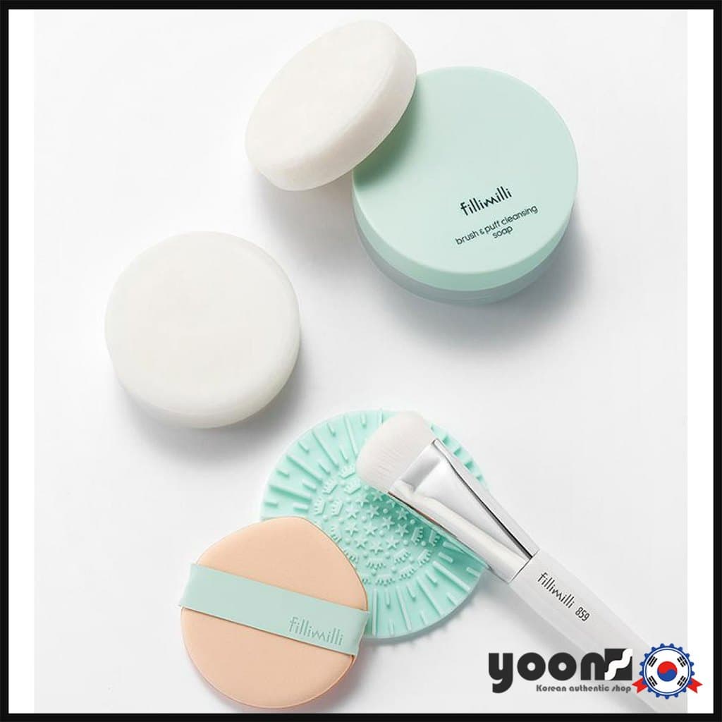 [Fillimilli] Sabonete De Limpeza Brush & Puff (+ Almofada) _da Coreia