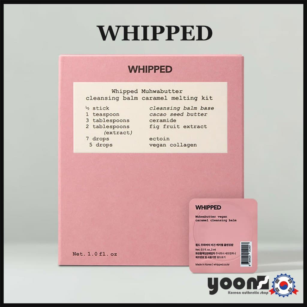 [WHIPPED] Kit De Derretimento De Bálsamo De Limpeza De Caramelo Com Manteiga Efervescente _da Coreia
