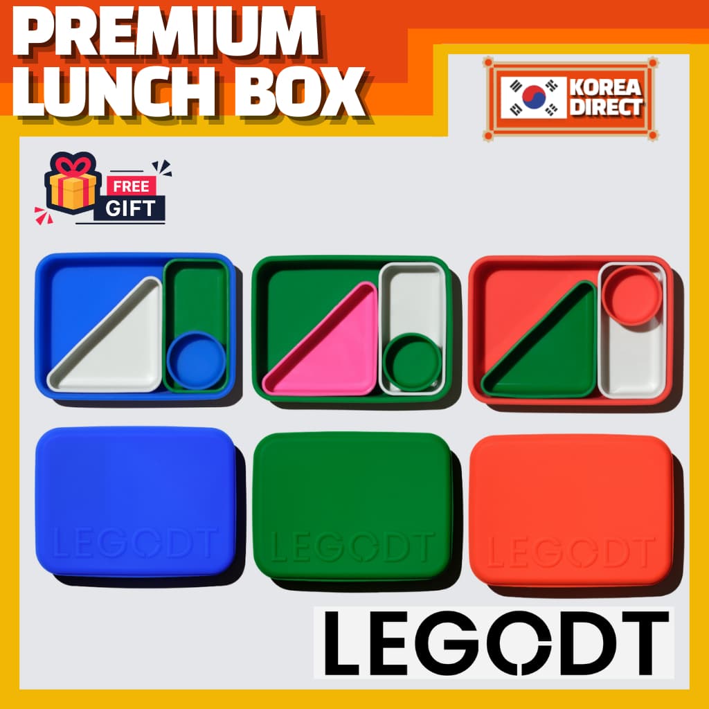 Lancheira De Silicone Legodt Premium 930ml Com Compartimentos Divididos Caixa Bento Hermética Para Piquenique Sem BPA