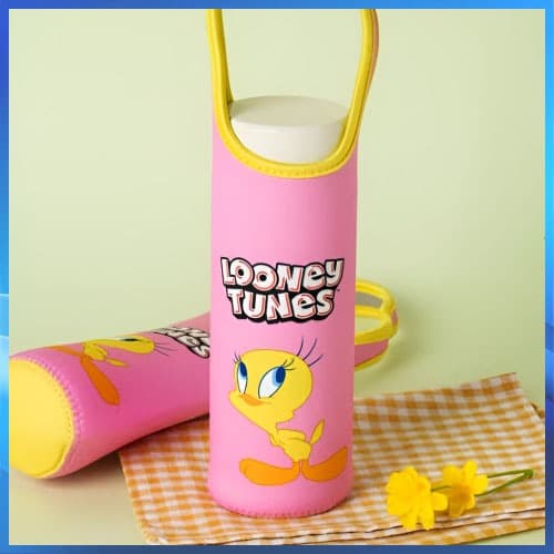 Garrafa De Água Rooney Tunes Portátil De Bolso Rosa
