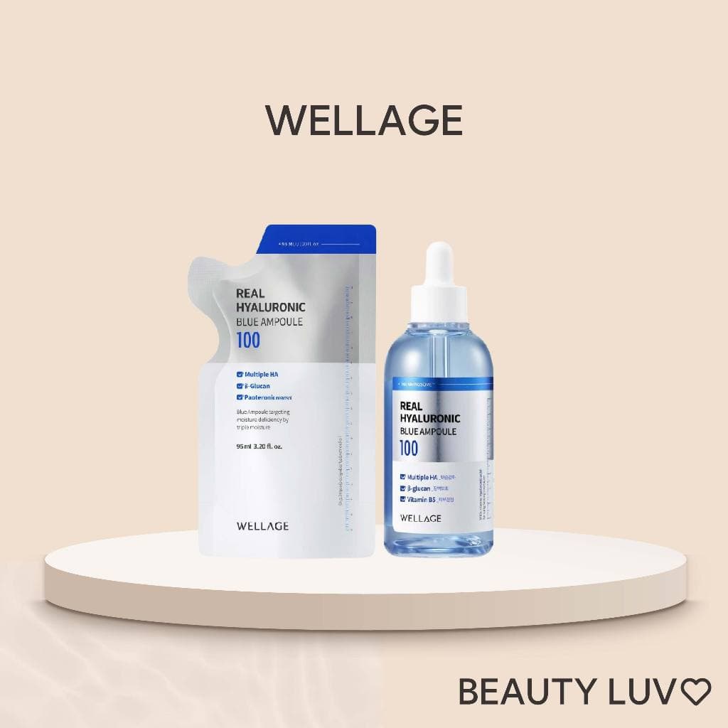 [WELLAGE] Ampola Azul Hialurônico Real 100/60ml/100ml/Recarga