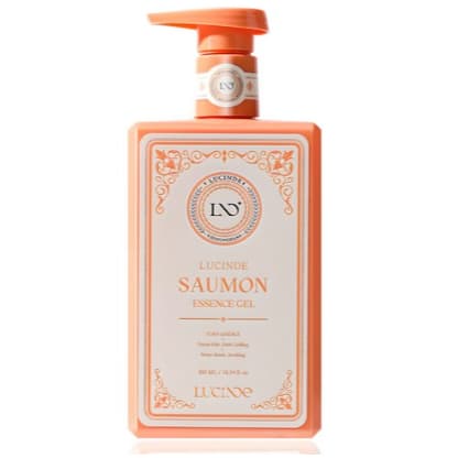 LUCINDE SAUMON ESSENCE GEL 300ml-PDRN Salmon DNA + Ácido Hialurônico + Colágeno + Pantenol + Esqualano + Complexo Aqua-P