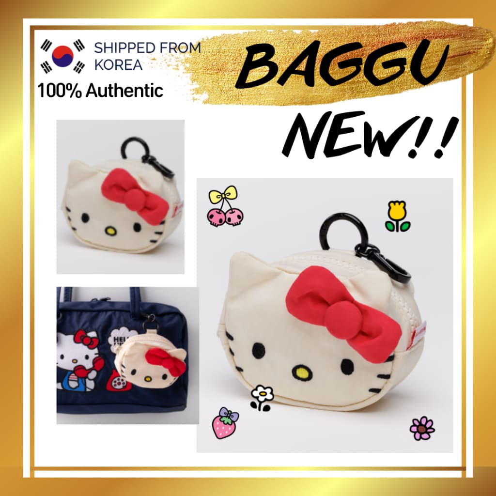 BAGGU/Novos Amuletos De Bolsa Sanrio Hello Kitty/Chaveiro/mini/Limitado