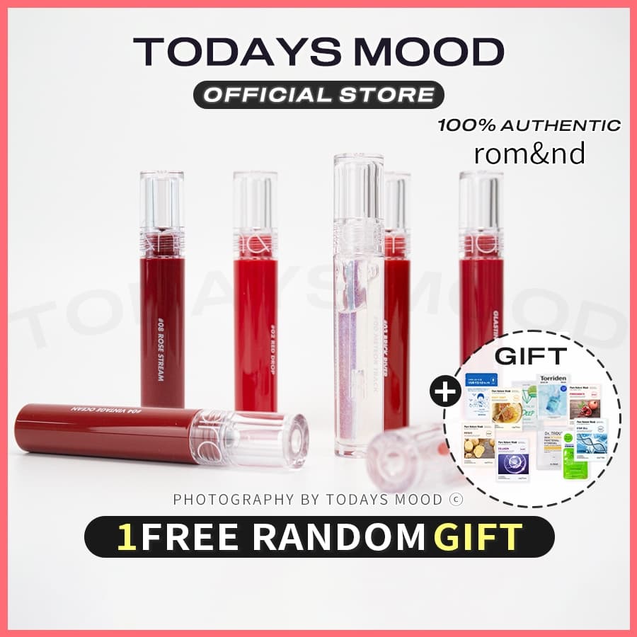 [rom&nd] GLASTING WATER TINT | romand Lip Tint Gloss Acabamento Aquoso Glassy
