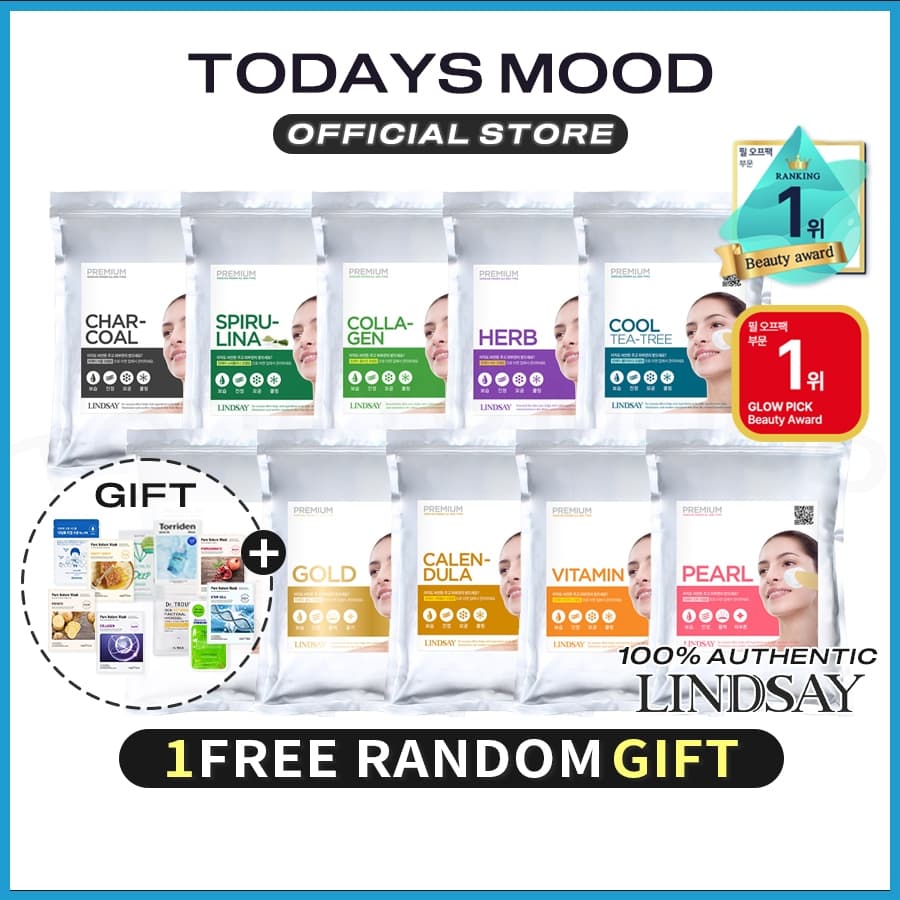 [LINDSAY] Pacote De Modelagem Premium 1kg (10 Tipos) | Poro Sebo Gerenciamento Facial Hidratante Elasticidade Nutritiva Pele Resfriar Cuidados Com A Estética Descascar Fa