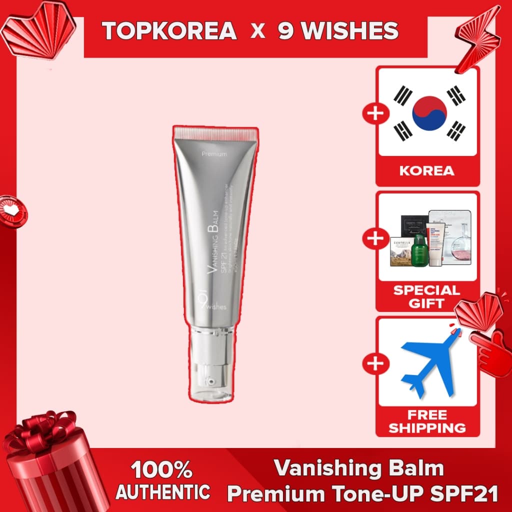 9 Desejos Bálsamo Vanishing Premium Tone-UP SPF21 50ml TOPKOREA Envio Da Coreia