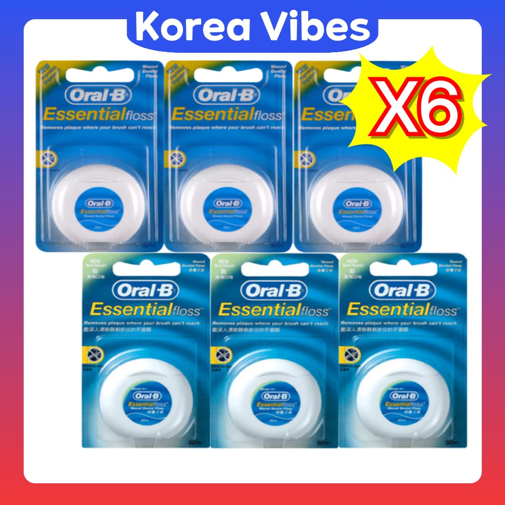 Oral-B Fio Dental Essencial 50m 6EA Original/Menta