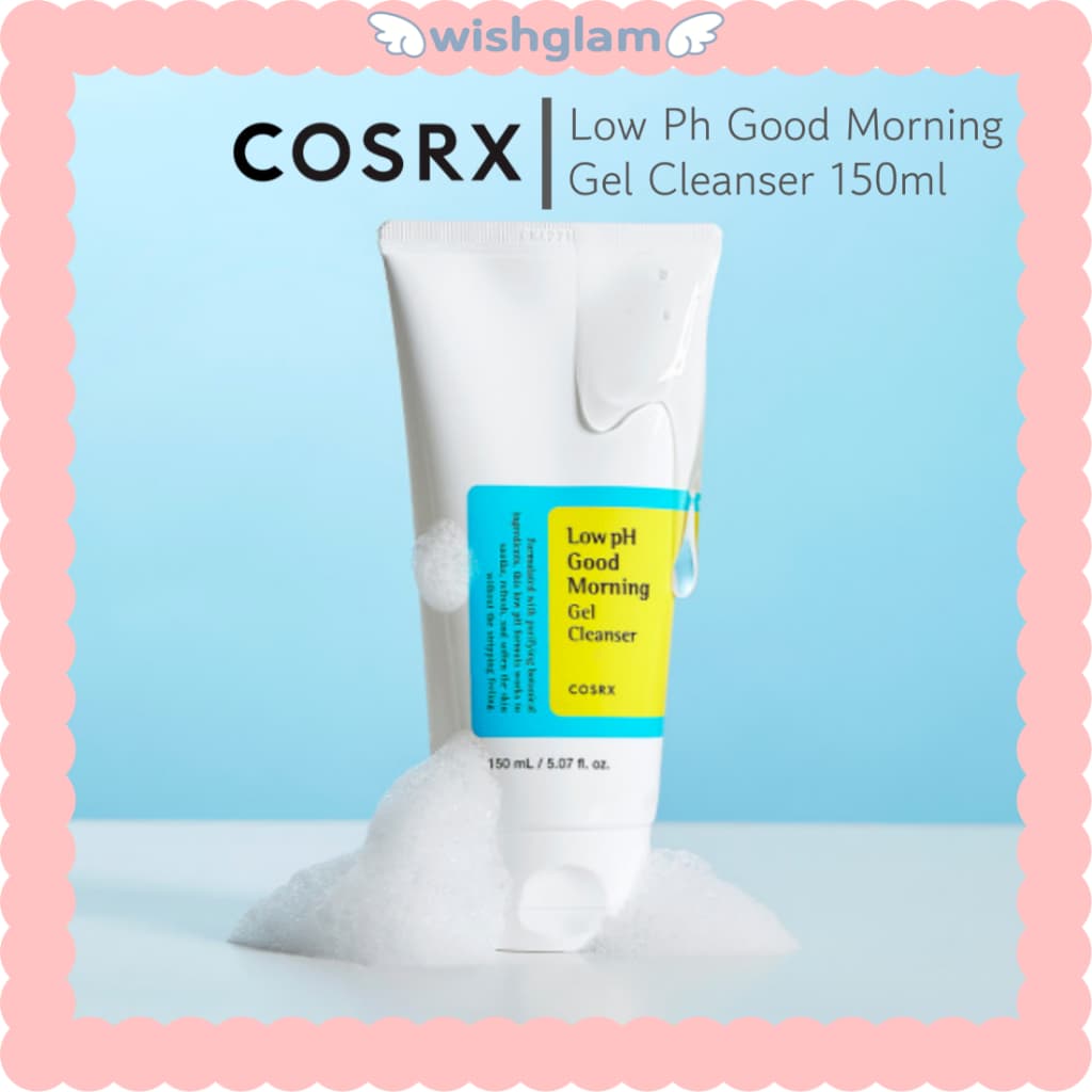 COSRX Low pH Good Morning Gel Cleanser 150ml | Gel de Limpeza Facial pH Baixo com BHA | Limpeza Suave • Fortalece a Barreira da Pele • Para Pele Sensível • Skincare Coreano
