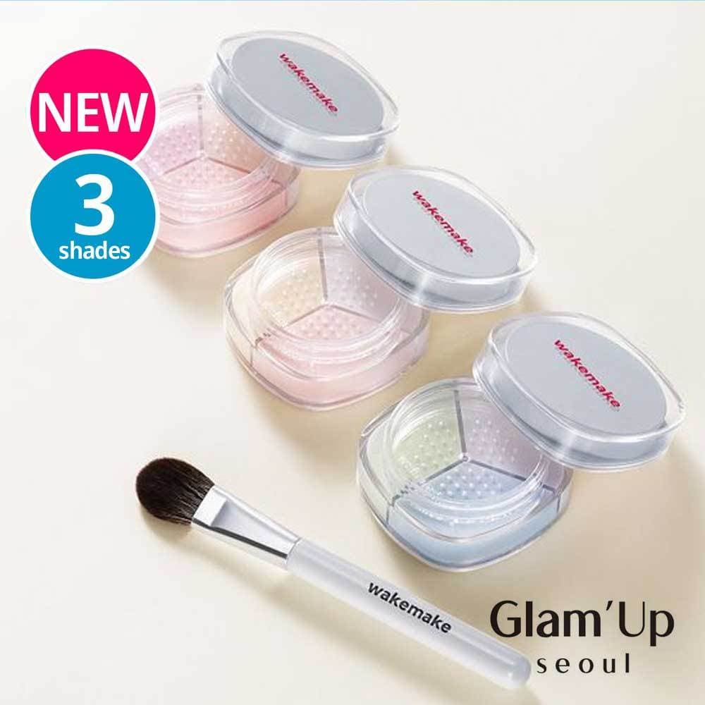 [Wakemake] (Novo) Pó Multicolorido Stay Fixer Fact Vegan-Fixador De Maquiagem Base-Glamup Seul