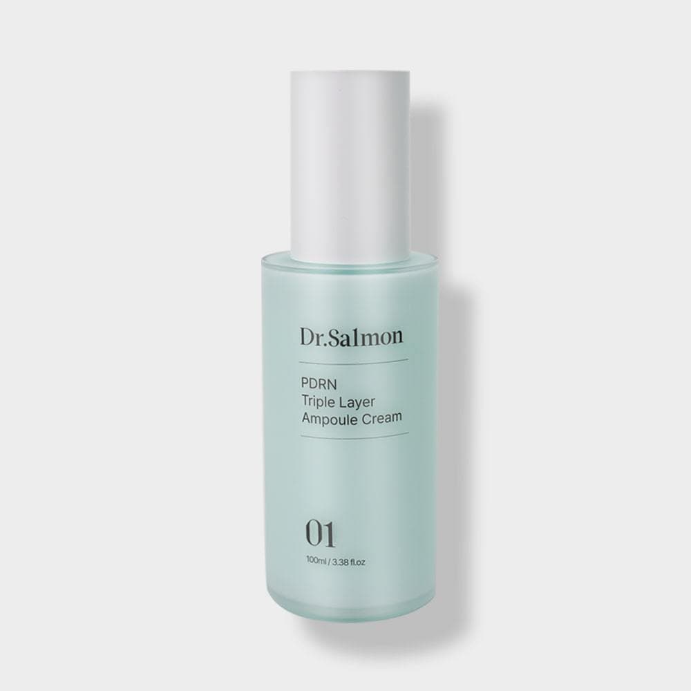 DR.SALMON PDRN Creme Ampoule de Três Camadas / Triple Layer Ampoule Cream 100ml - Hidratação Profunda / Antienvelhecimen
