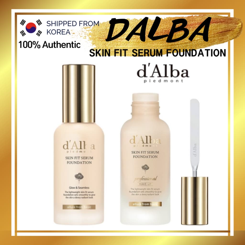 [d'Alba] Espátula De Base De Soro Skin Fit Daalba Almofadas Tons Maquiagem Compacta Primer/Da Coreia