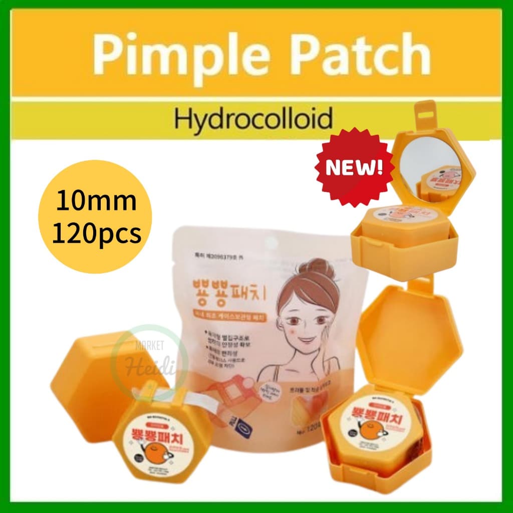 Coreia 🇰🇷 Beleza Acne Remendo 120 Pçs 10mm Hidrocolóide Mosquito Mordida Ferida Espinha À Prova Dwaterproof Água Hipoale