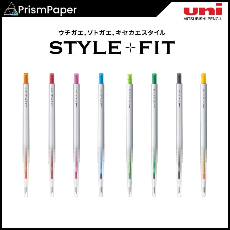 Caneta Esferográfica De Tinta Gel Uni Style Fit Tipo Batida 0.28/0.38 Mm UMN-139 Fabricada No Japão
