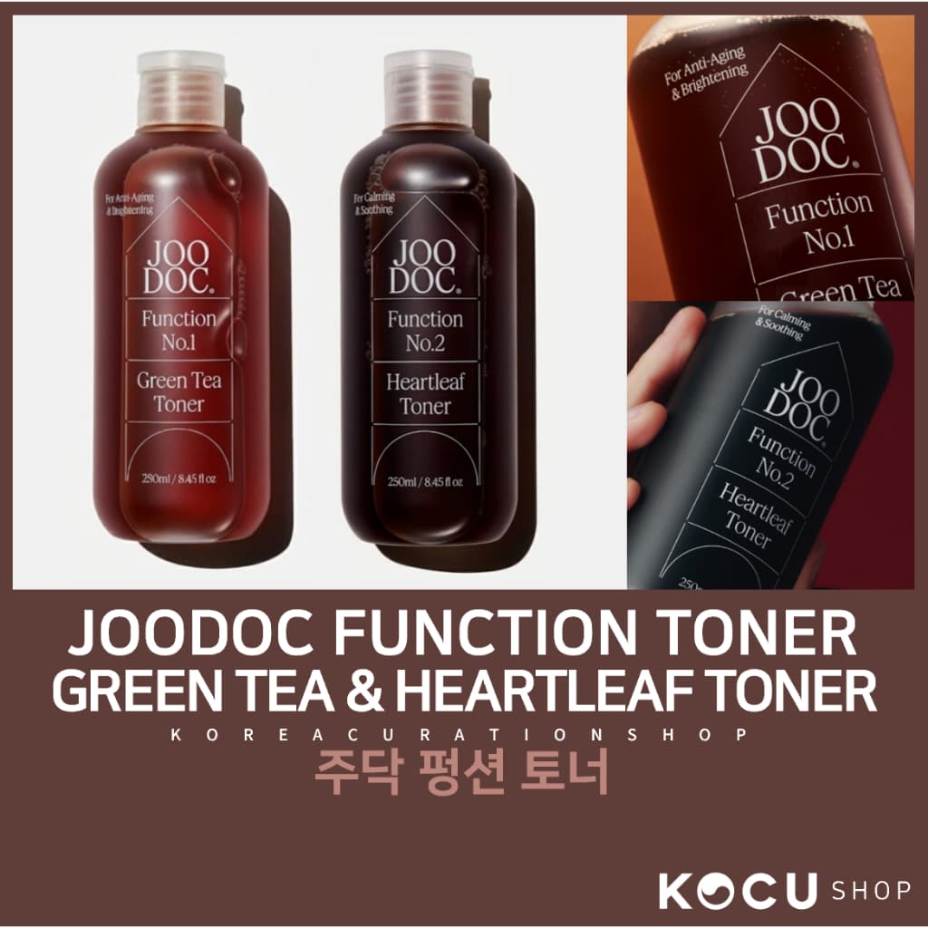 [JOODOC] Function Toner 250ml (Green Tea 78% / Heartleaf Toner 88%)